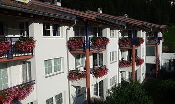 Classic apartments with balcony and garden